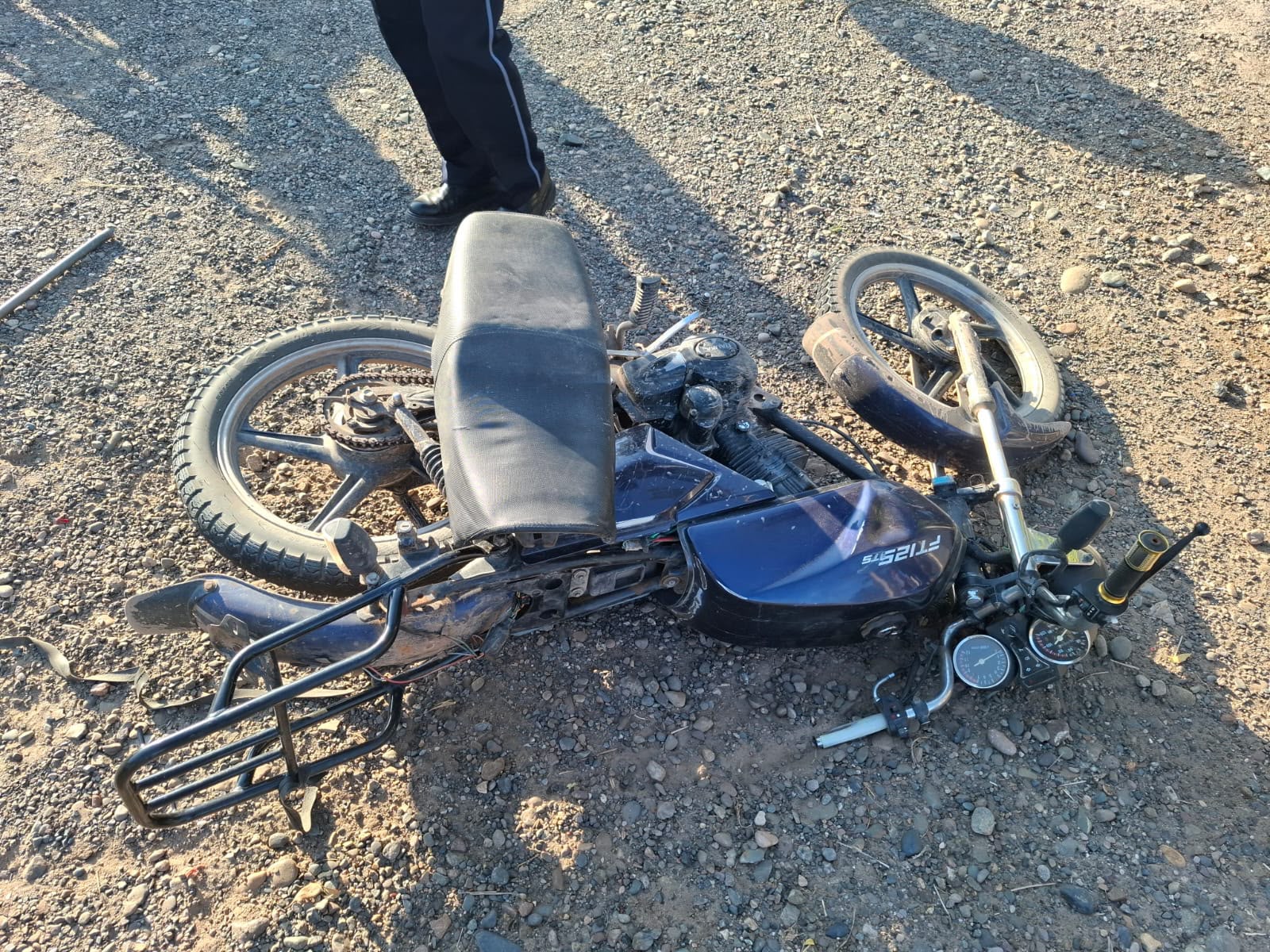 Motociclista se accidenta en Guasave