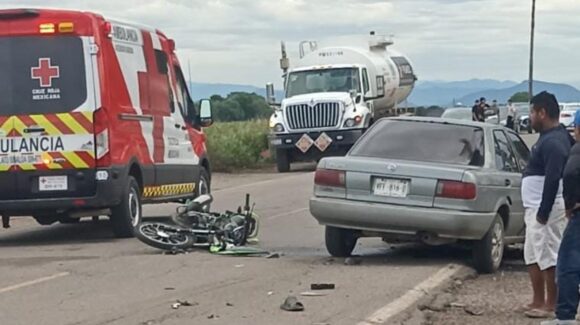 Muere motociclista durante accidente de tránsito en Navolato, Sinaloa