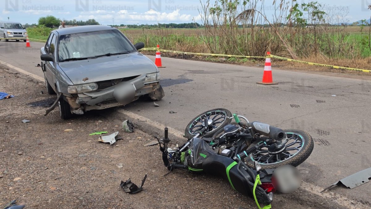 muere motociclista durante accidente de transito en navolato calle