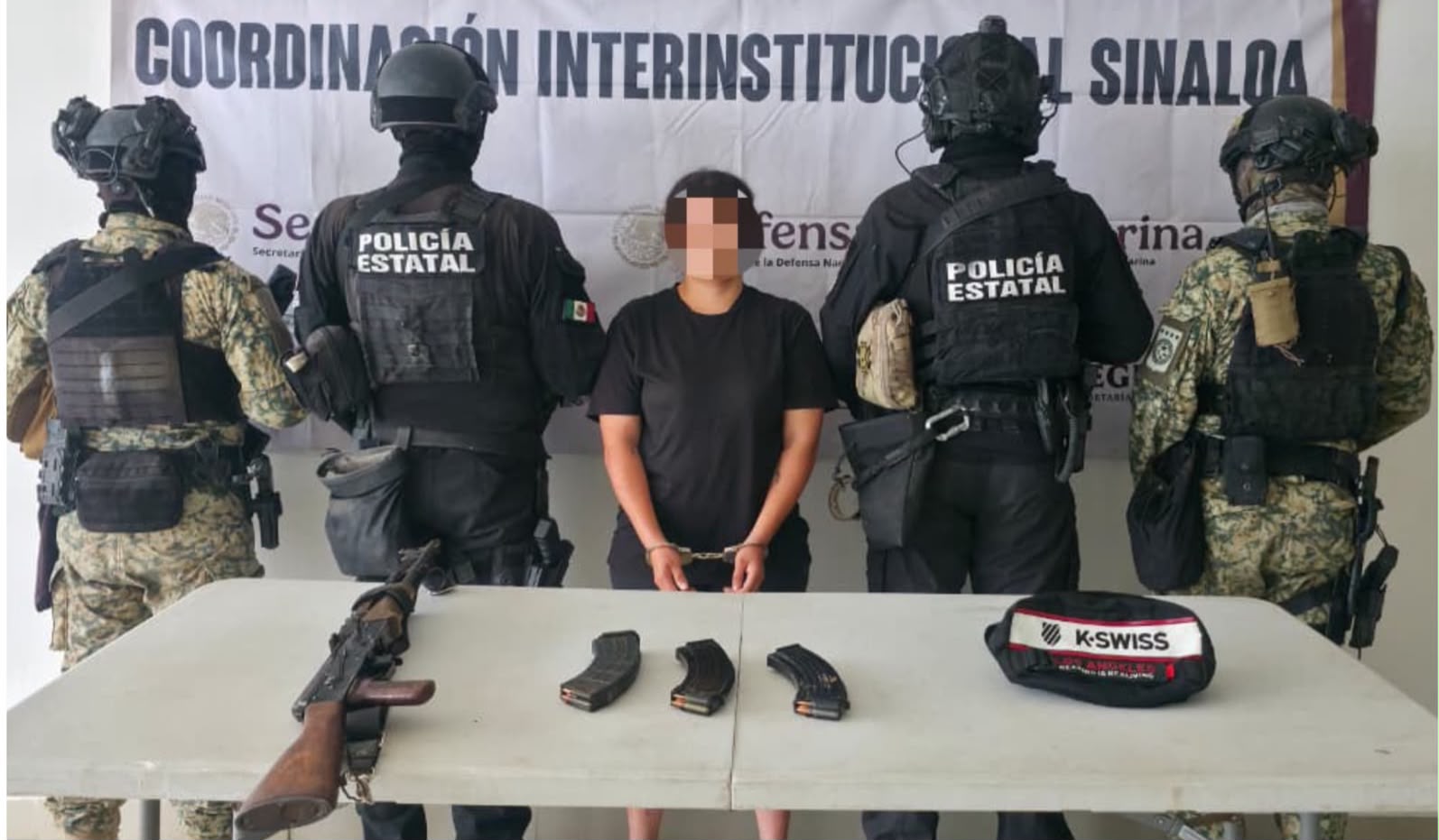 Mujer armada detenida en Concordia
