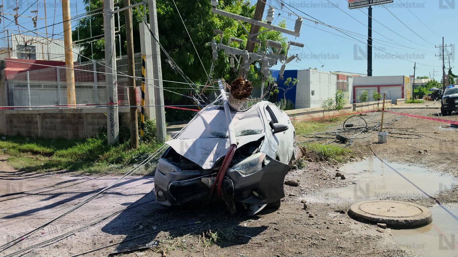 Accidente en Culiacán deja una mujer lesionada
