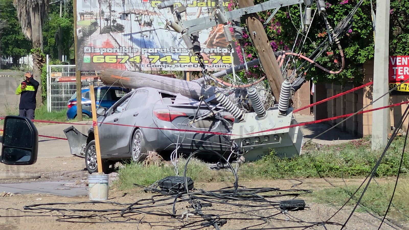 Accidente en Culiacán deja una mujer lesionada