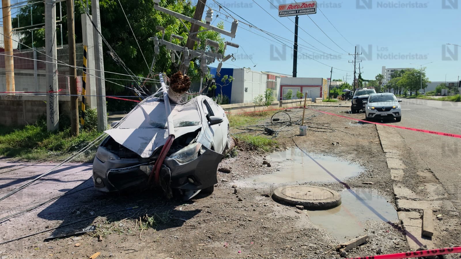 Accidente en Culiacán deja una mujer lesionada