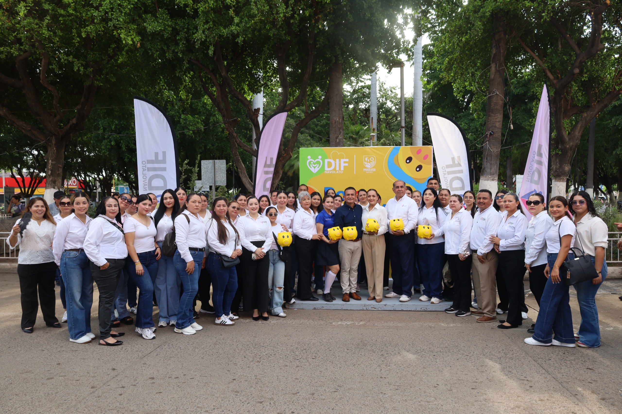Mariela Berumen y Jorge Rosario Bojórquez ponen en marcha el Boteo Teletón 2026