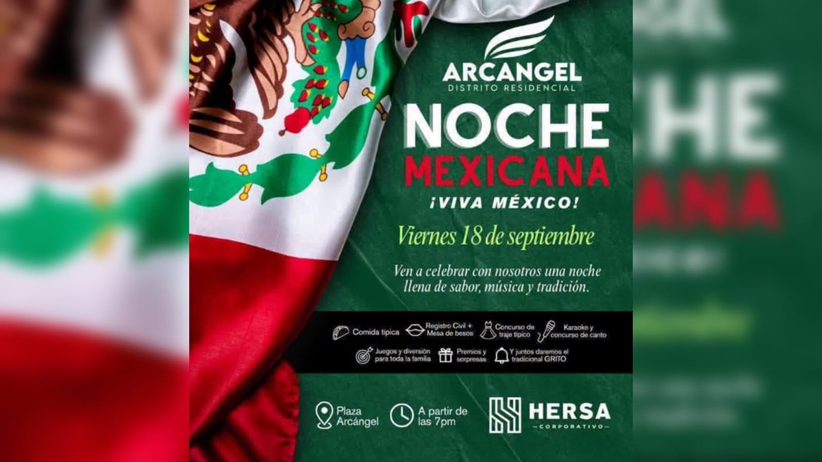 Hersa invita a su Noche Mexicana en Plaza Árcangel, en Mazatlán
