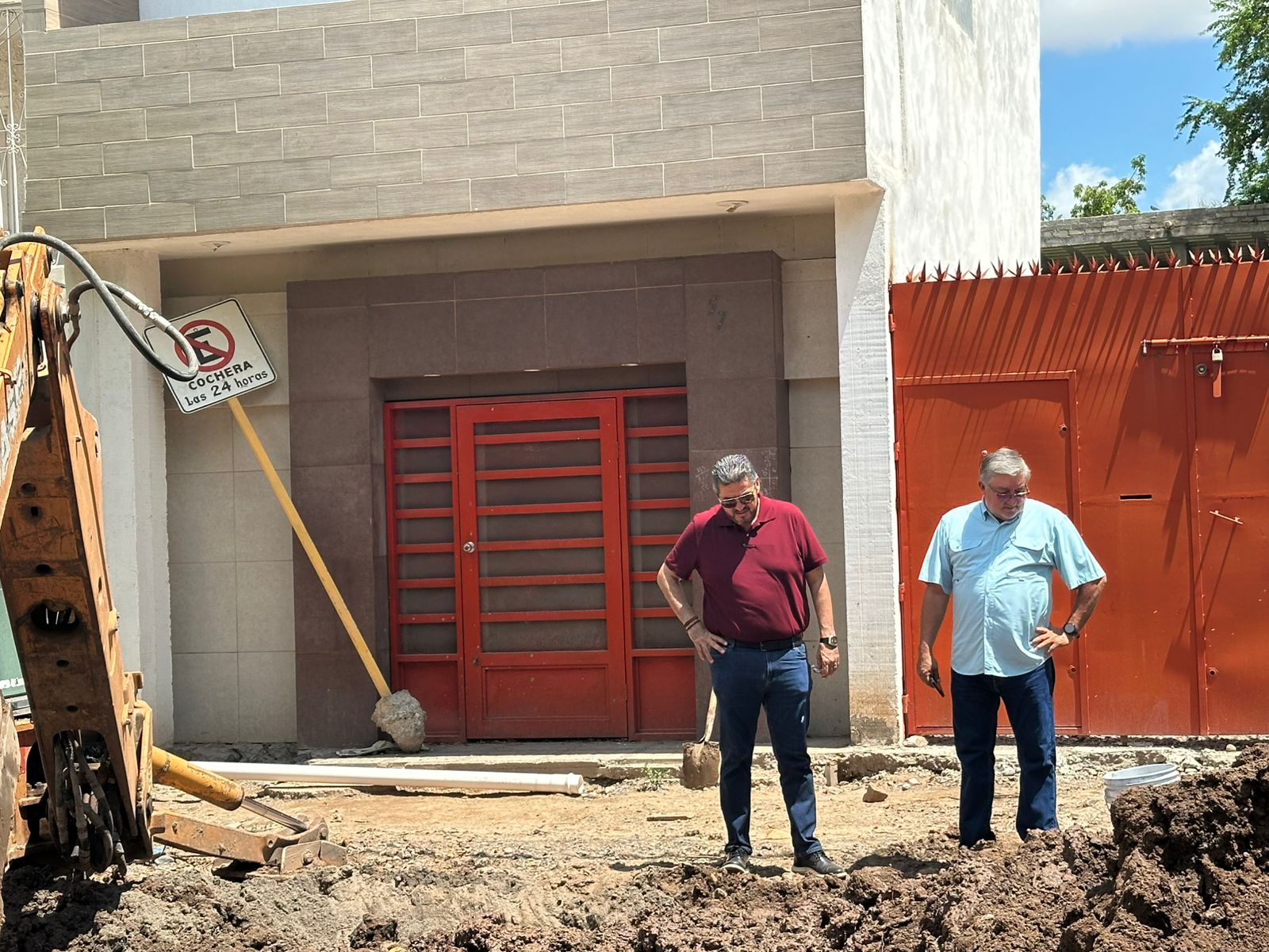 Obras de rehabilitación en el Centro de Guasave, Sinaloa