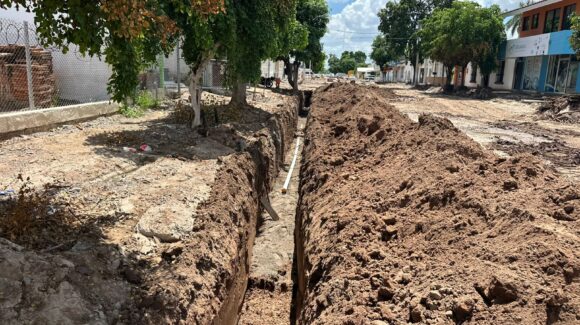 Supervisan obras en el Centro de Guasave, Sinaloa; buscan garantizar calidad y evitar retrasos
