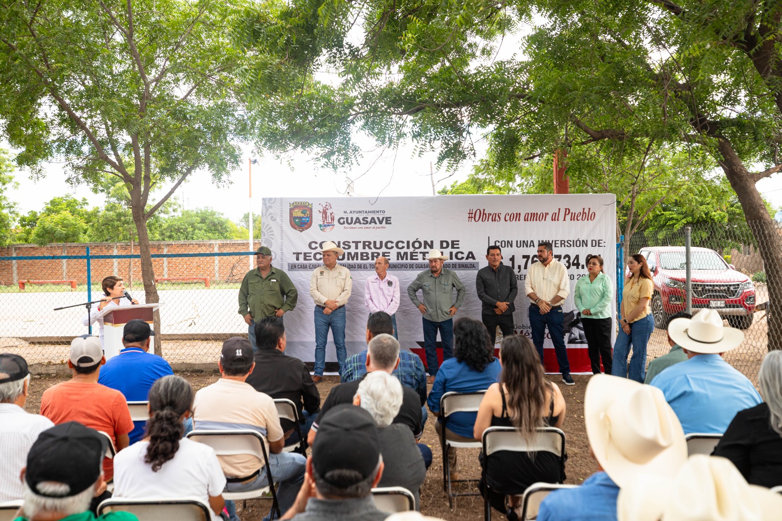 Cumplen con obras que pidieron vecinos de La Trinidad, Guasave