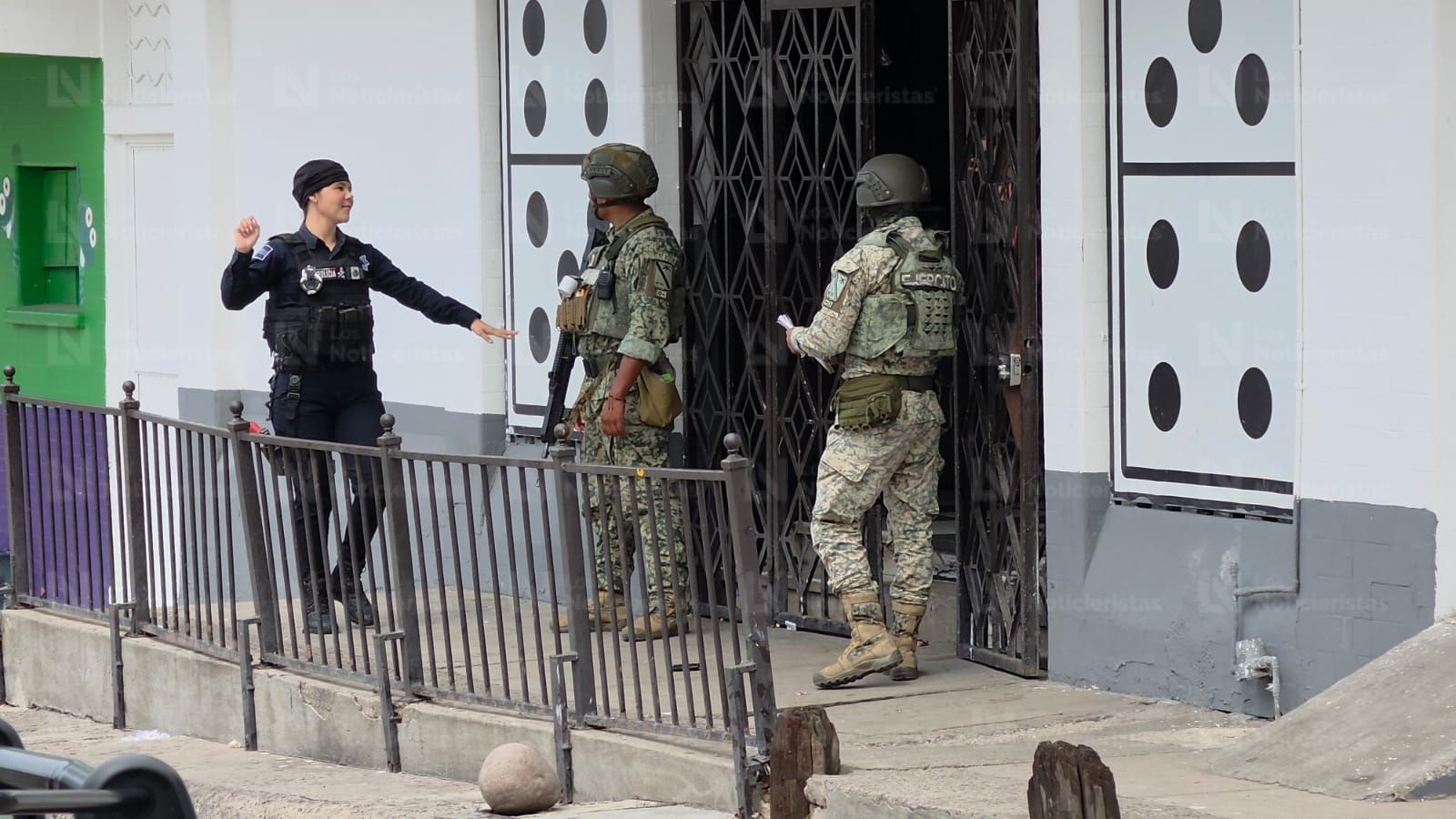 Operativo en el centro de Culiacán