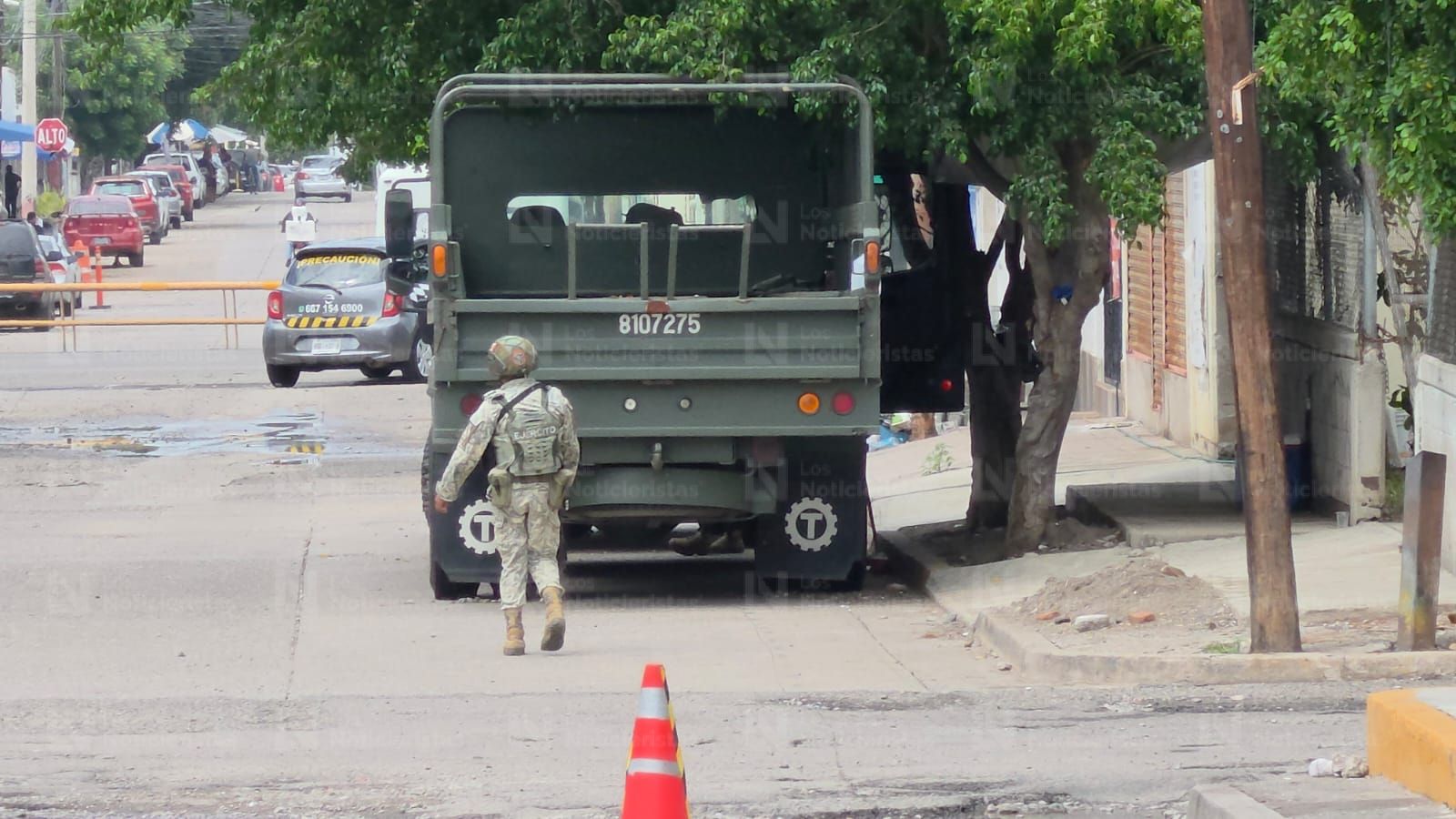 Operativo en el centro de Culiacán