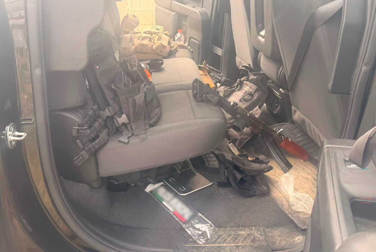 Armas aseguradas en Operativo Enjambre en Puebla