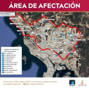 Paro técnico en planta potabilizadora Miravalles en Mazatlán 