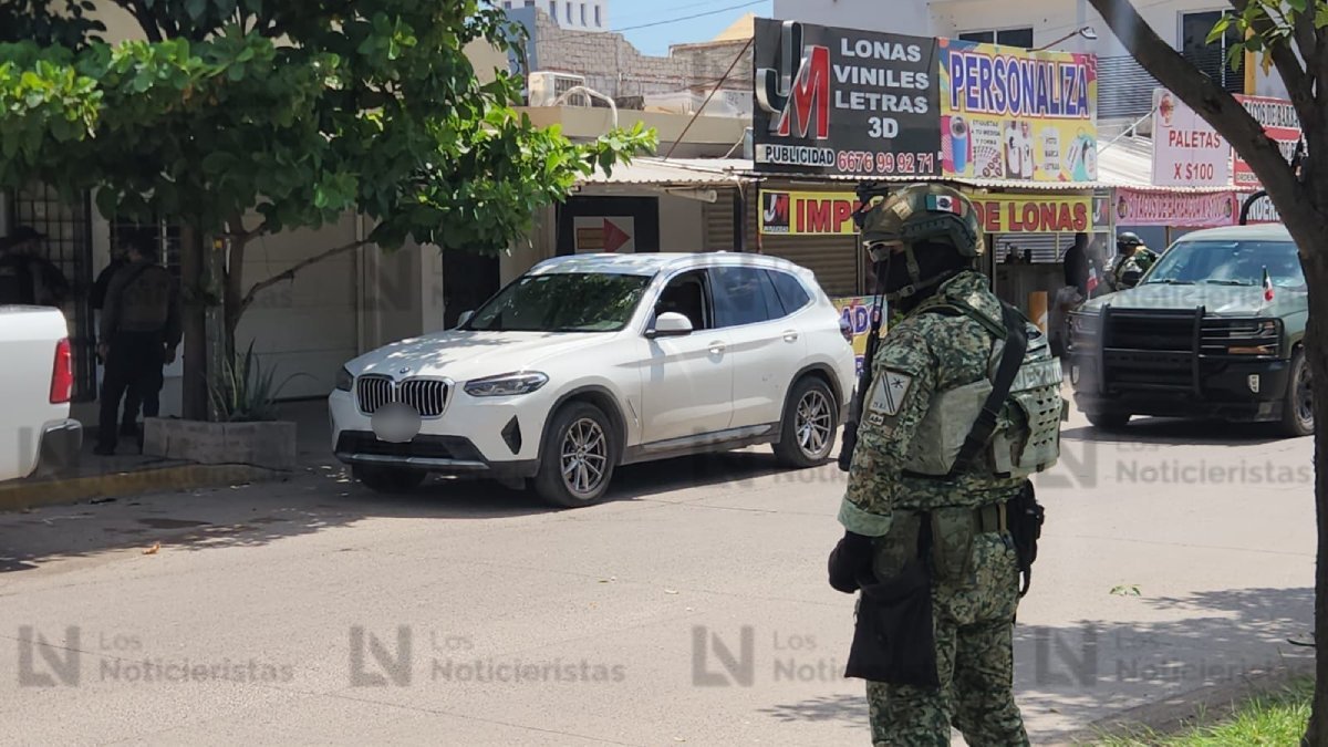 persecucion a balazos en culiacan tras despojo de camioneta bmw militar