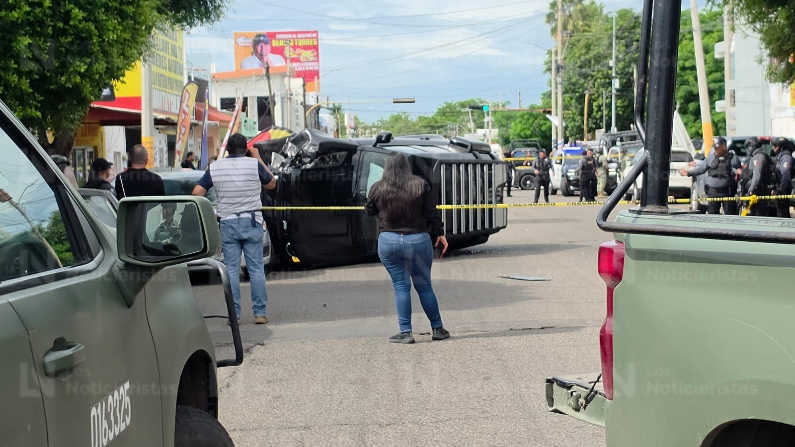 Persecución en el sector centro de Culiacán