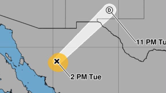 “Polo” se debilita tras tocar tierra dos veces en México; ya es tormenta tropical