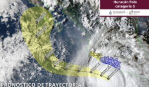 Huracán ‘Polo’ toma fuerza y es categoría 5 de nuevo; se prevén lluvias en diferentes estados del país