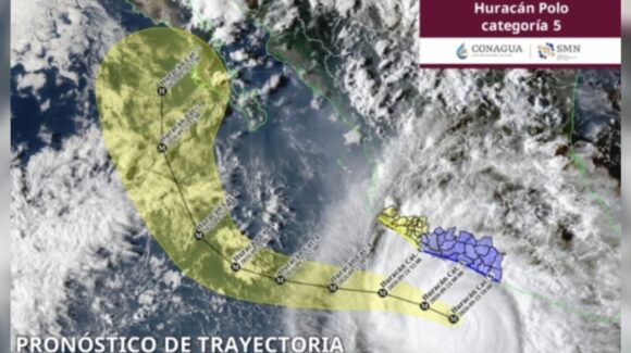Huracán ‘Polo’ toma fuerza y es categoría 5 de nuevo; se prevén lluvias en diferentes estados del país