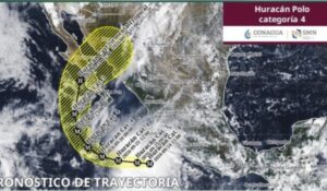 ¡Atención! El huracán ‘Polo’ tocaría tierra dos veces en México, en Baja California Sur y Sonora