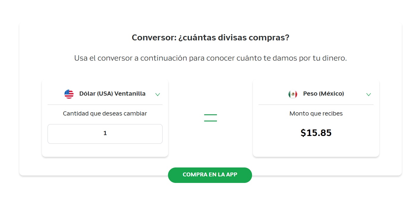 Precio del dólar en Banco Azteca