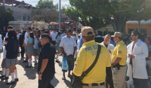 ¡A evacuar! Protección Civil en Rosario, Sinaloa pone a prueba a pacientes y alumnos ante simulacro de sismo