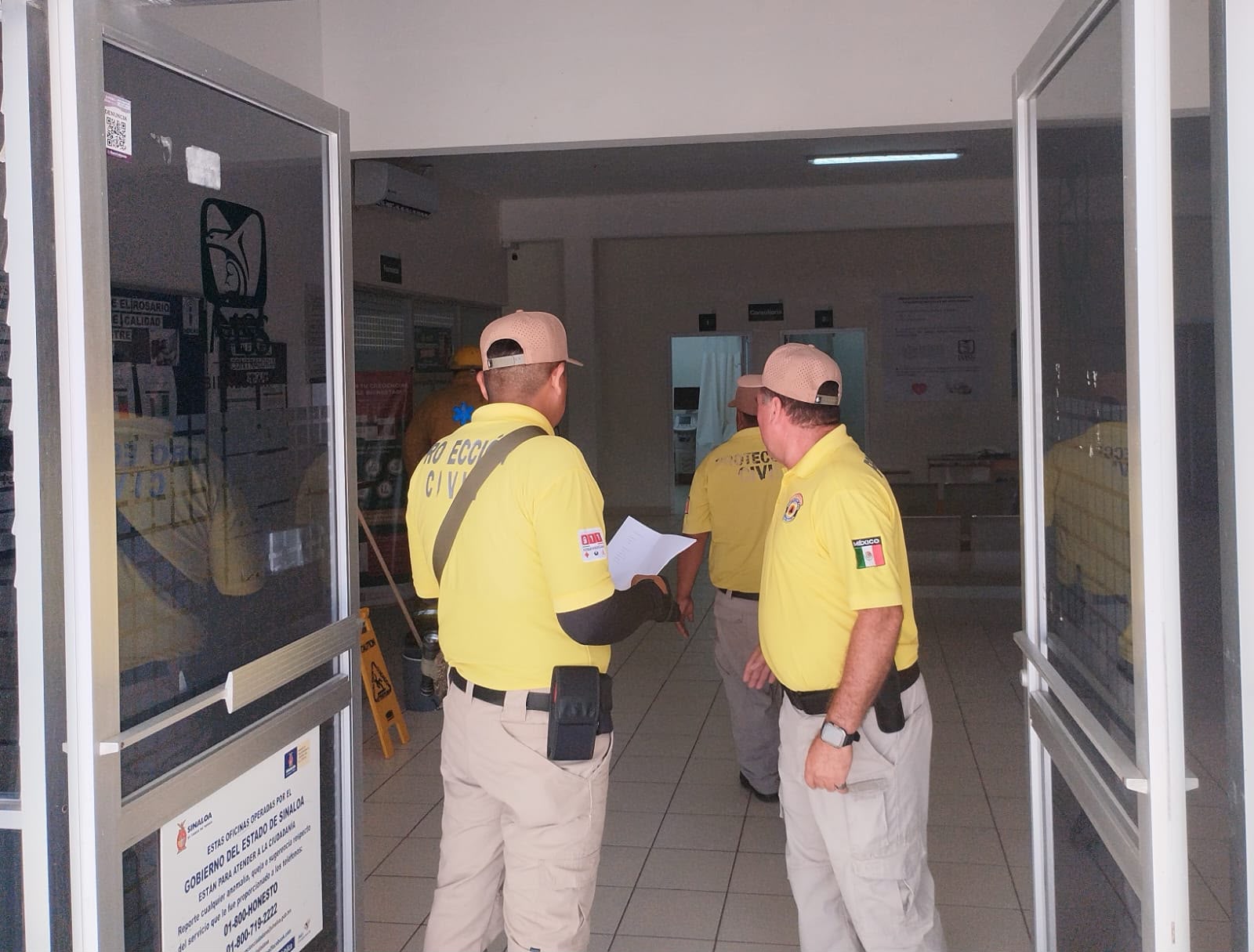 Protección Civil en Rosario, Sinaloa pone a prueba a pacientes y alumnos ante simulacro de sismo