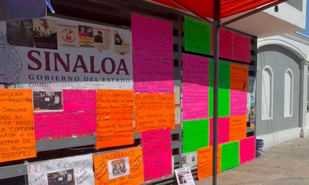 Escala protesta de buscadoras en Mazatlán, Sinaloa