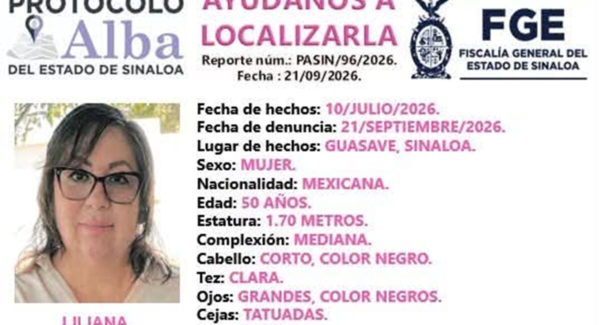 “Salió a trabajar y no regresó”: búsqueda de Liliana, en Guasave, Sinaloa, llega después de un mes de desaparición