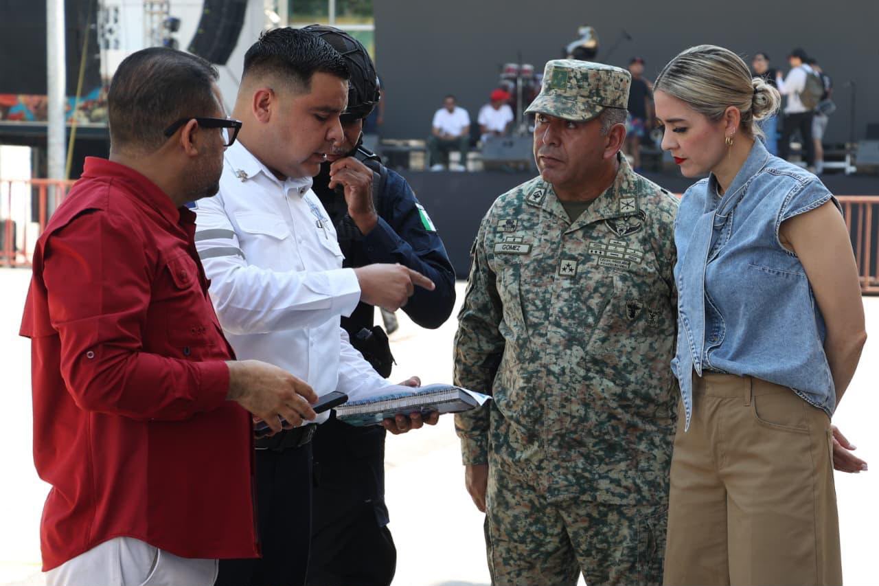 Recorrido en Mazatlán por operativo del Grito de Independencia
