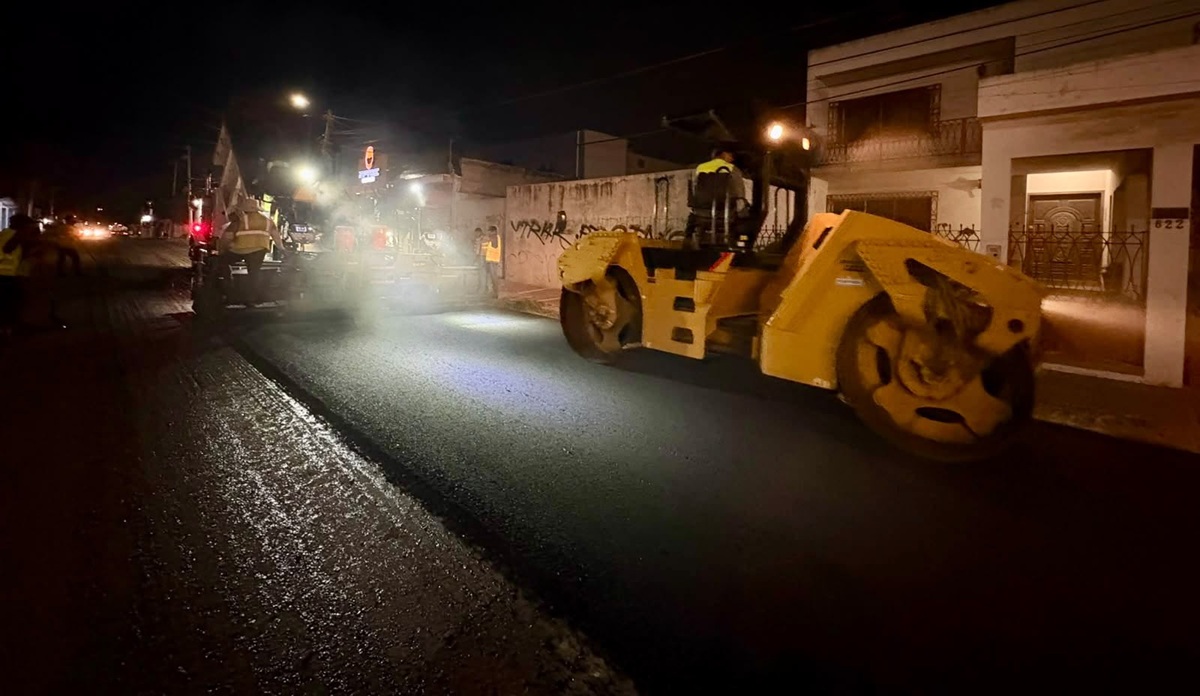 Reencarpetado de avenida Río Piaxtla, en Mazatlán