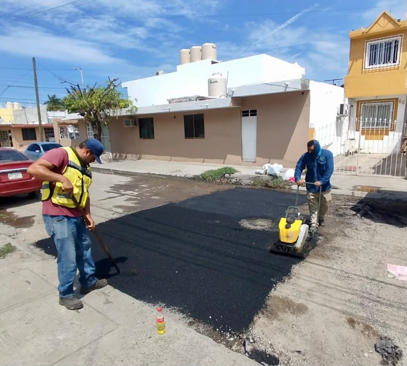 Reparación de baches en Mazatlán