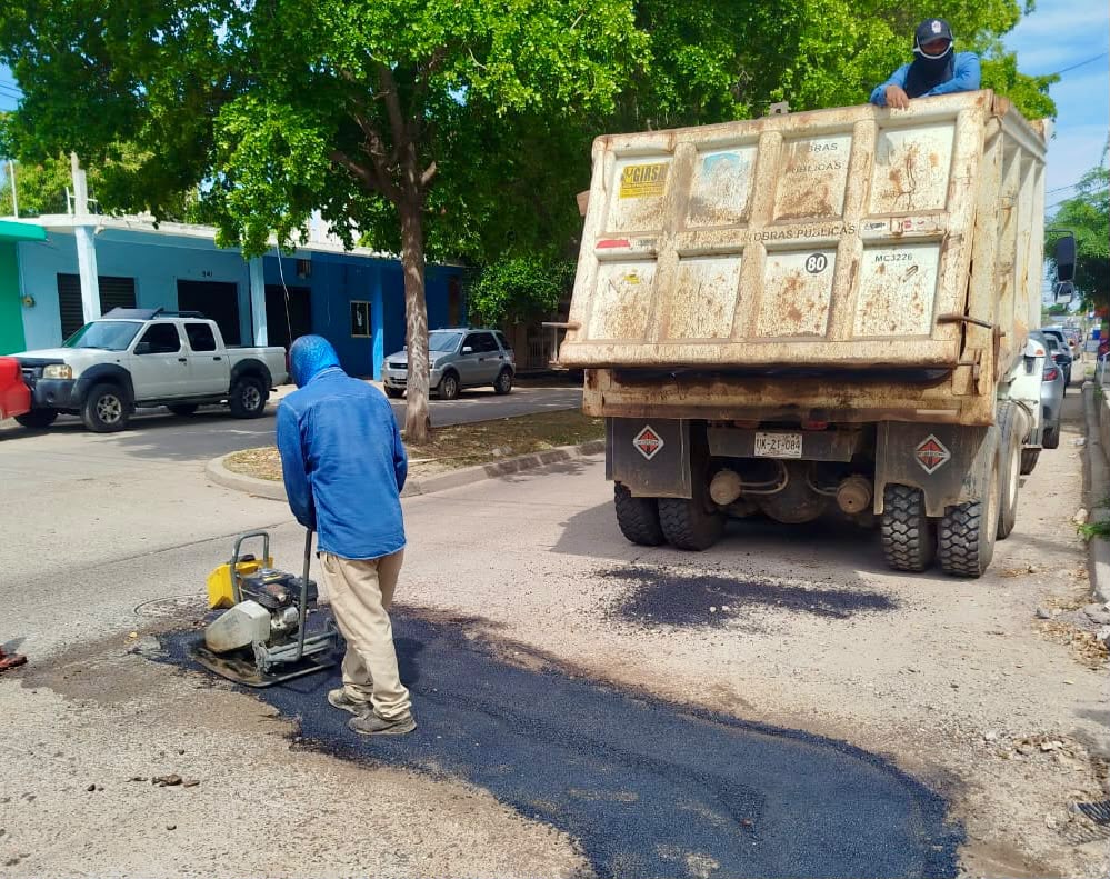 Reparación de baches en Mazatlán