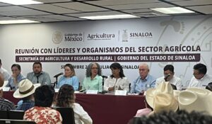 Tras el anuncio de Sheinbaum, la titular de Sader, Columba López, llega a Sinaloa para reunirse con productores
