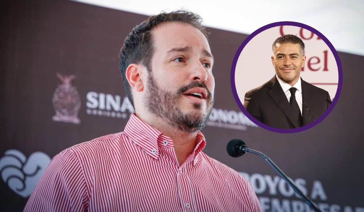 Ricardo 'El Pity' Velarde y Omar García Harfuch