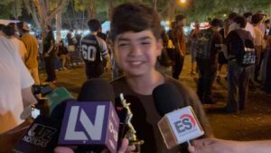 Santiago Romero, ganador del primer torneo de farmear aura en Los Mochis