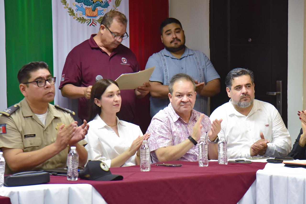 Sesión del Consejo Municipal de Protección Civil en Ahome