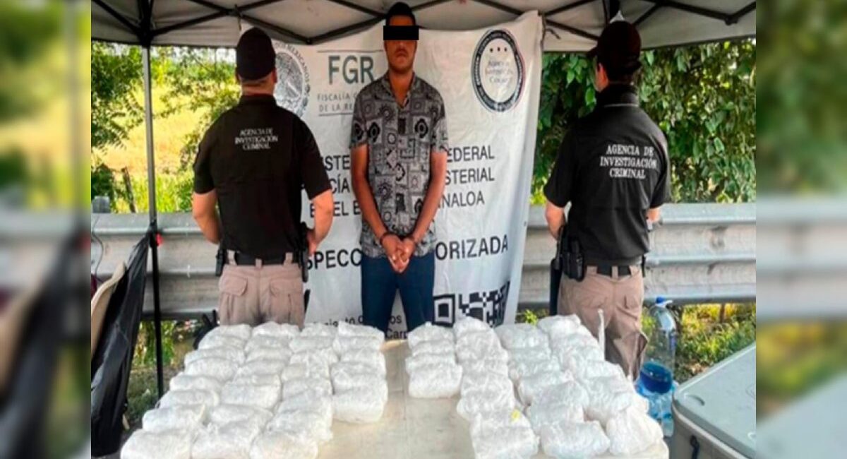 Vinculan a proceso a Silvio; fue detenido con más de 26 kilos de metanfetamina en Villa Unión, Sinaloa