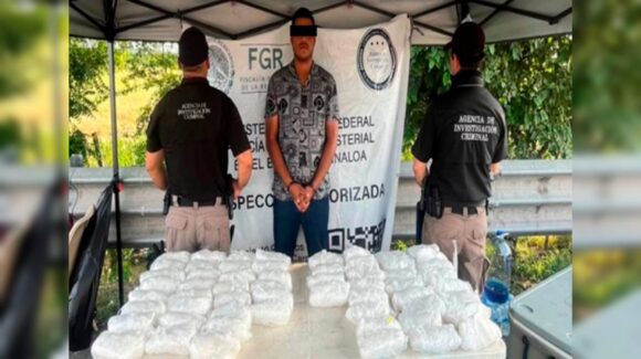 Vinculan a proceso a Silvio; fue detenido con más de 26 kilos de metanfetamina en Villa Unión, Sinaloa