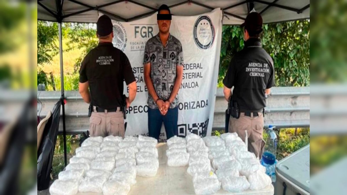 silvio fue detenido con mas de 26 kilos de metanfetamina en villa union sinaloa