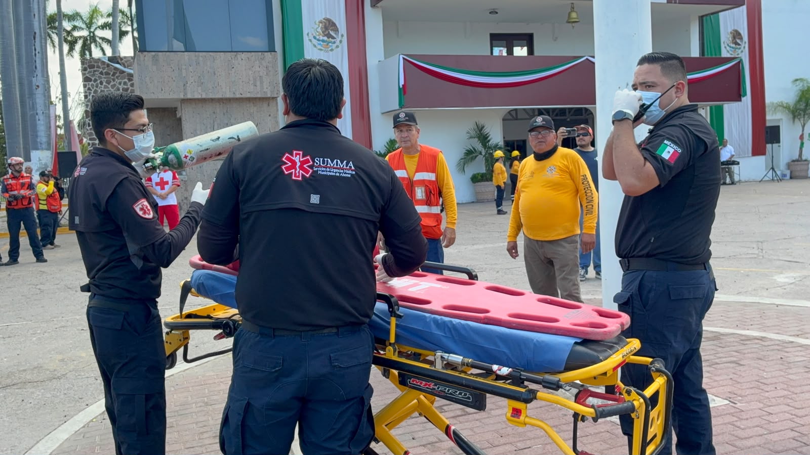 Evacuan a 300 personas durante segundo Simulacro Nacional de Protección Civil en Ahome