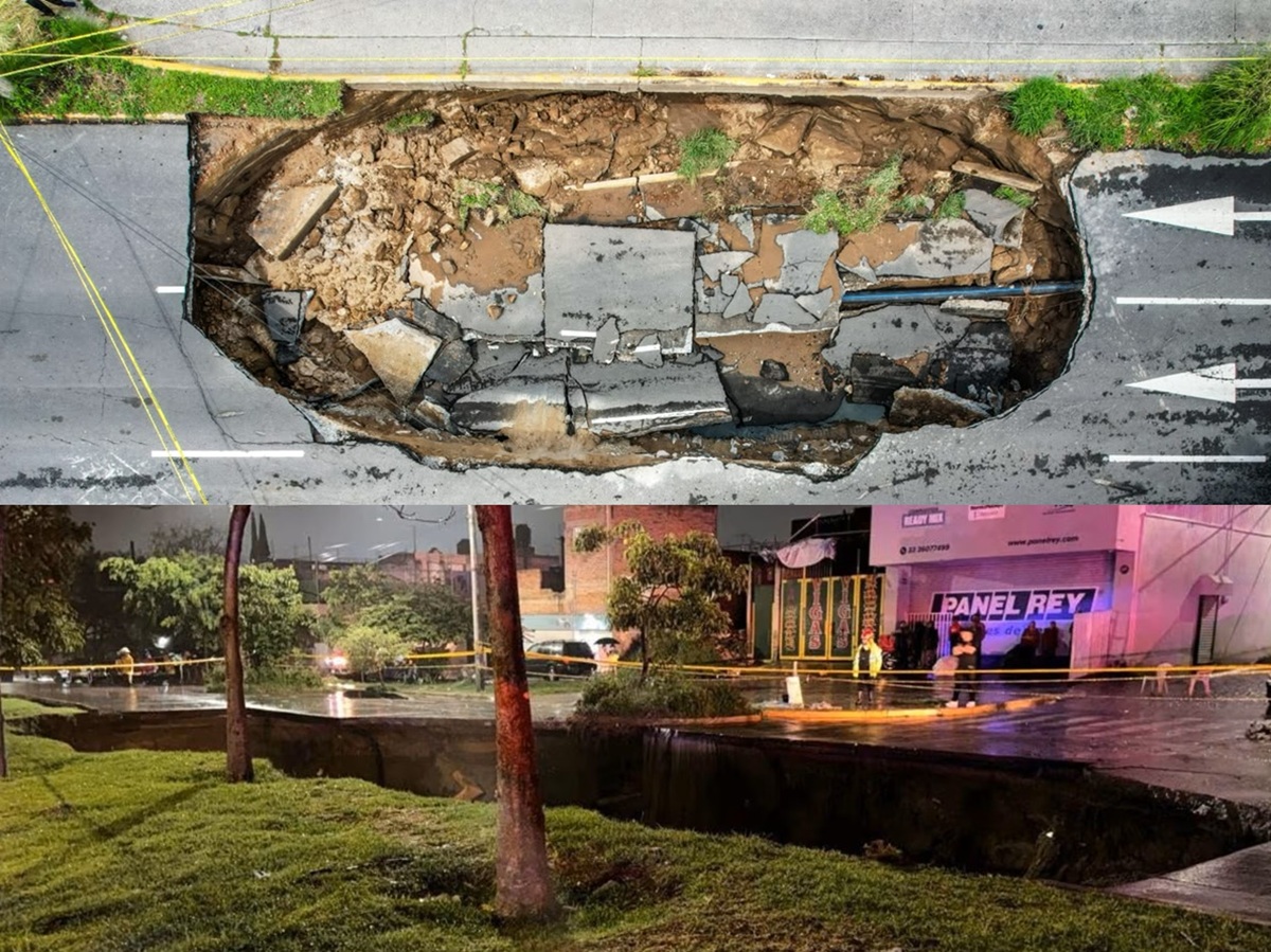 Socavones en Guadalajara y Tonalá