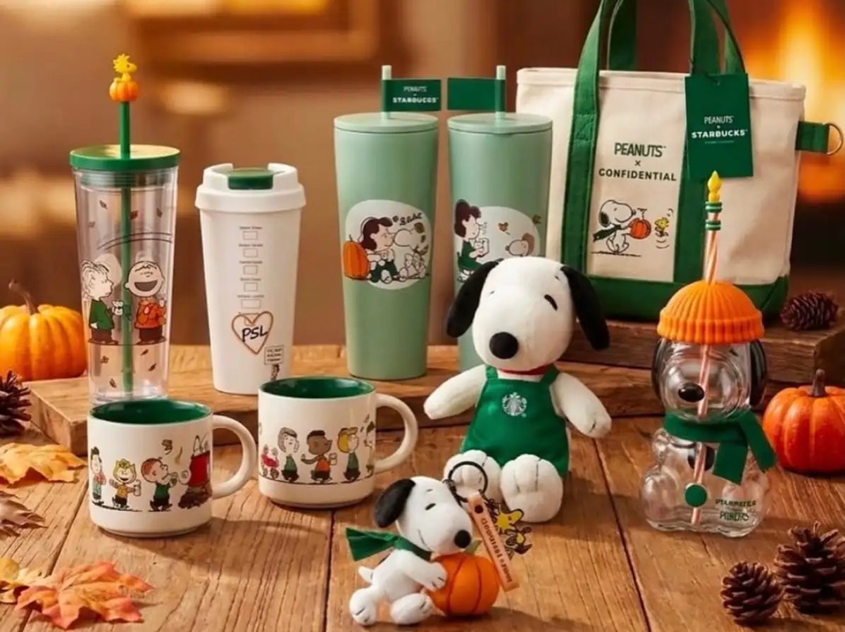 Piezas de la colección de Snoopy de Starbucks