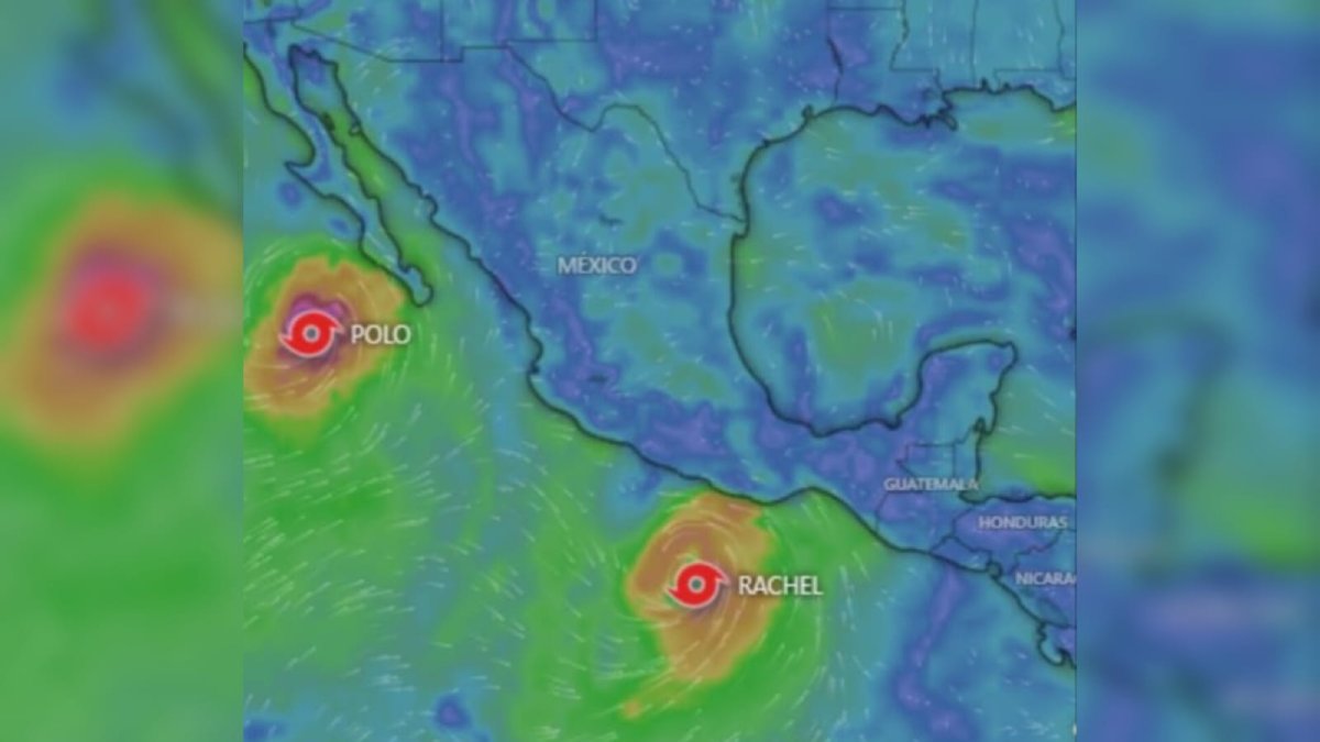 tormenta tropical rachel y huracan polo