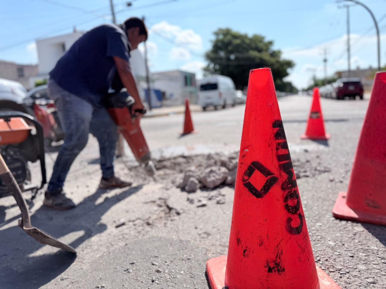 Trabajo de construcción. Foto temática
