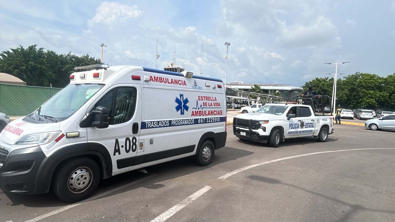 Traslado de órganos al aeropuerto de Culiacán