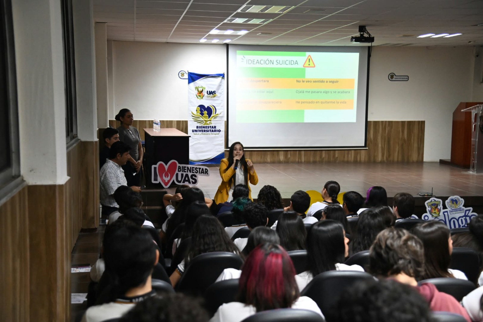 UAS realiza taller para la prevención del suicidio en estudiantes