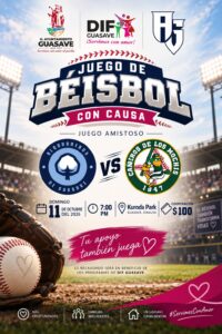 DIF Guasave anuncia Juego de Beisbol con Causa