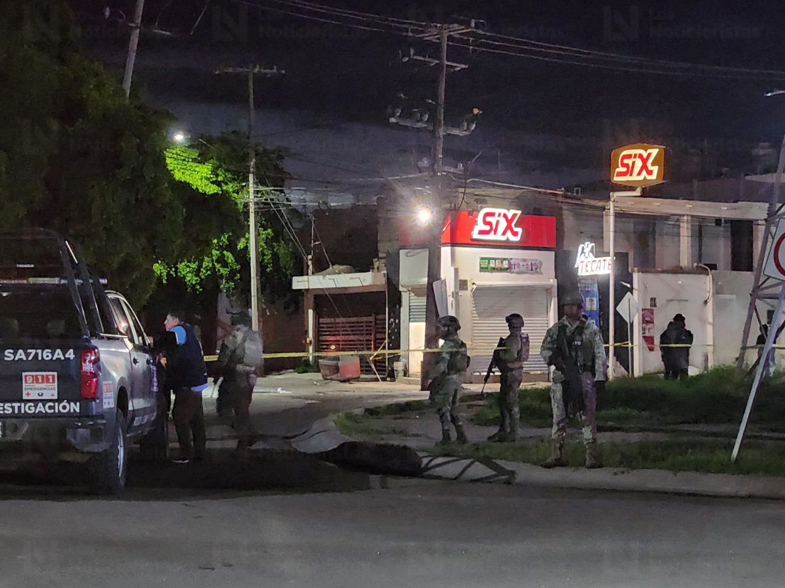 Un muerto y un herido deja ataque armado en expendio de Las Estancias, en Culiacán
