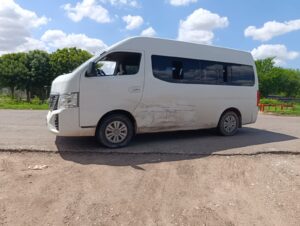 Vagoneta accidente en carretera Libramiento Oriente en Ahome