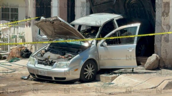 Vandalizan y tirotean otra casa, además de quemar un automóvil en la colonia 5 de Febrero de Culiacán