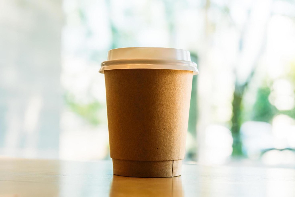 Vaso de papel desechable para bebidas calientes como café